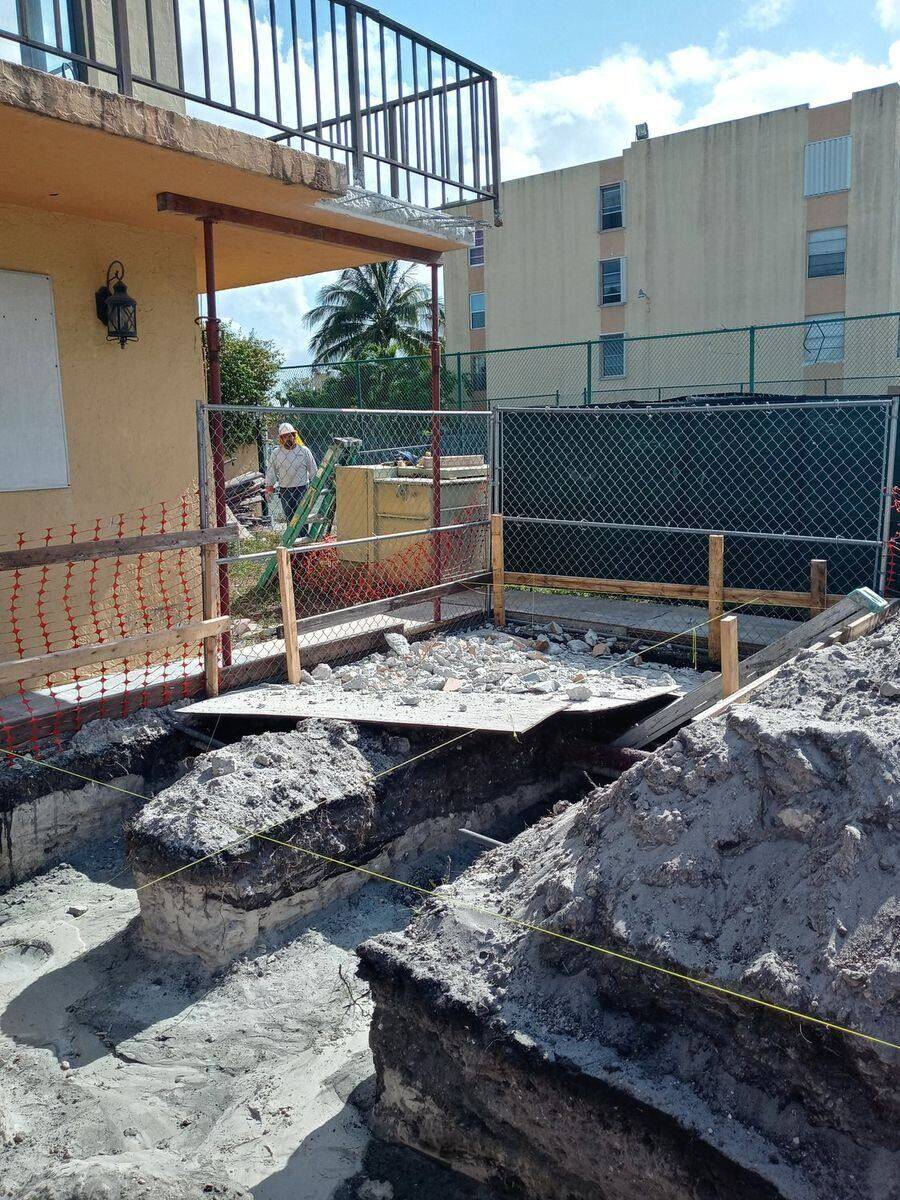 Formed concrete stairs in progress — Bell Engineering & Construction