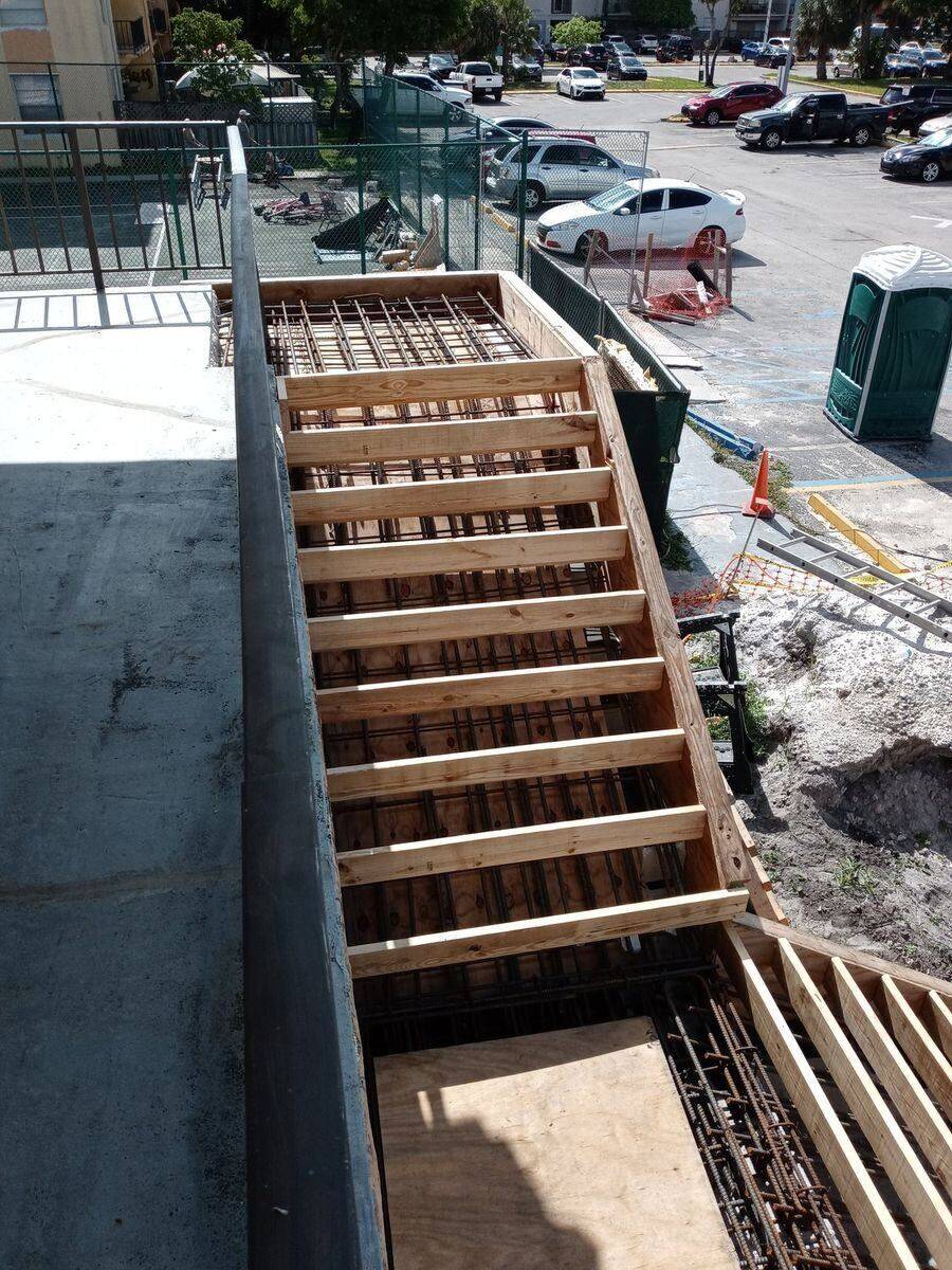 Finished concrete stairs — Bell Engineering & Construction