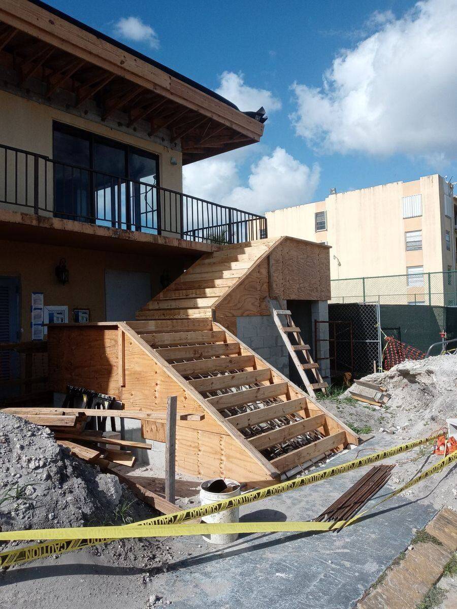Concrete stairs under construction — Bell Engineering & Construction