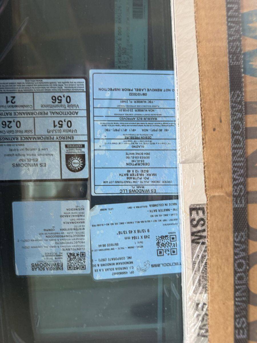 Impact window for sale — Palm Beach County FL